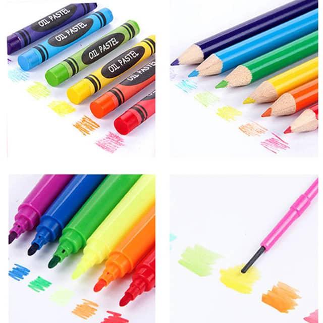 Table de dessin, Kit de peinture de luxe pour enfants, 208 pièces