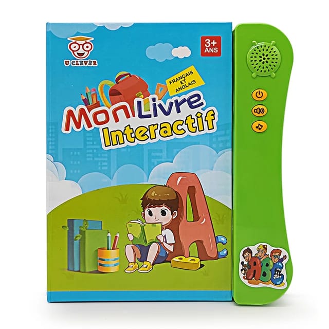 Livre électronique, éducatif, interactif, Intelligent avec Planche à Dessin et Crayon-feutre effaçable , chansons.