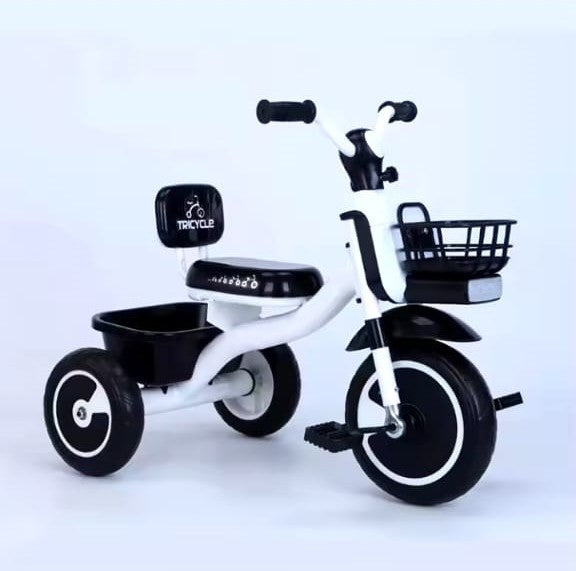 Tricycle pour enfants, 2 à 5 ans Garçons Filles avec Paniers de rangement avant et arrière