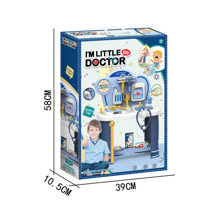 Jeu de rôle de médecin clinique de 24 pouces et 17 accessoires