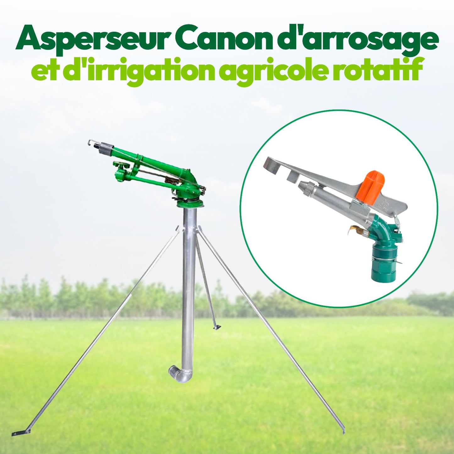 Asperseur Canon D'Arrosage Et D'irrigation Agricole Rotatif