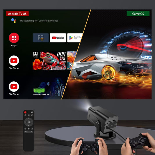 Projecteur de jeu Android, Projecteur intelligent portable WiFi