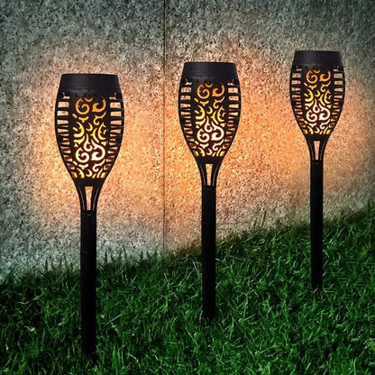 Lampes solaires pour jardin à effet de flamme