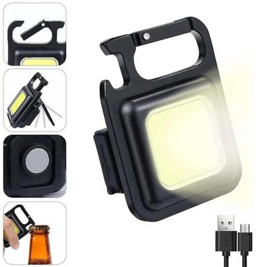Mini lampe de poche Portable à LED, Rechargeable par USB
