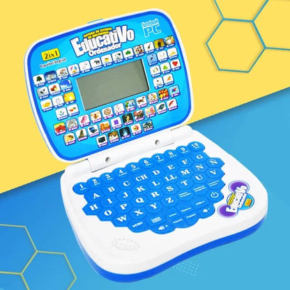 Mini ordinateur d'apprentissage pour enfants, interactif bilingue.