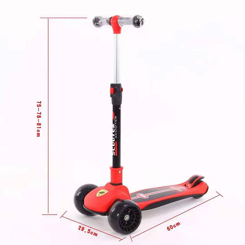 Scooter pliable et réglable