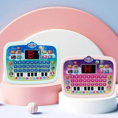 Tablette d'apprentissage Pour Enfants avec 6 modes d'apprentissages , 2 modes de musique, un écran LED, un clavier de piano