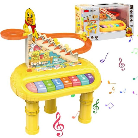 Ensemble De Piano Multifonctionnel 2 en 1 Et Piste De Course De Canards