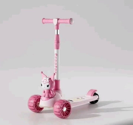 Trottinette ajustable pour enfants avec roue lumineuses
