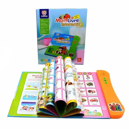 Livre électronique, éducatif, interactif, Intelligent avec Planche à Dessin et Crayon-feutre effaçable , chansons.