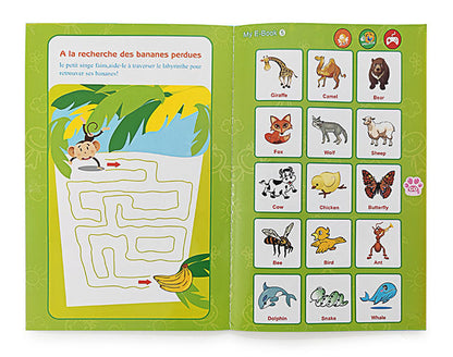 Livre électronique, éducatif, interactif, Intelligent avec Planche à Dessin et Crayon-feutre effaçable , chansons.