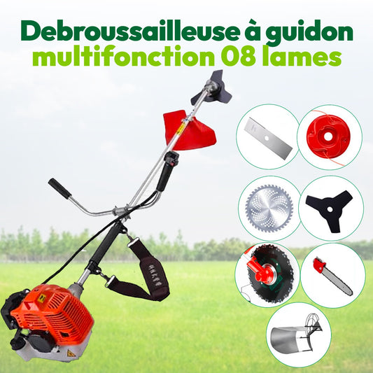 Débrousailleuse à Guidon Professionnelle 10 Lames + 12 Mois de Garantie