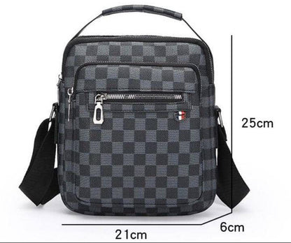 Sac à bandoulière, surface en cuir imperméable